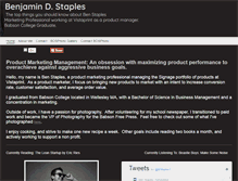 Tablet Screenshot of benjamindstaples.com